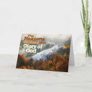 Psalm 19:1 Bible Verse Glory of God Greeting Card