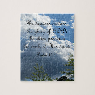 Psalm 19:1 The heavens declare the glory of God Jigsaw Puzzle