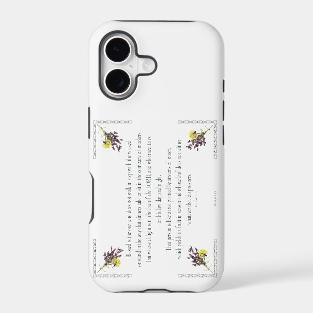 PSALM 1:1-3 Botanic Design, (Back)
