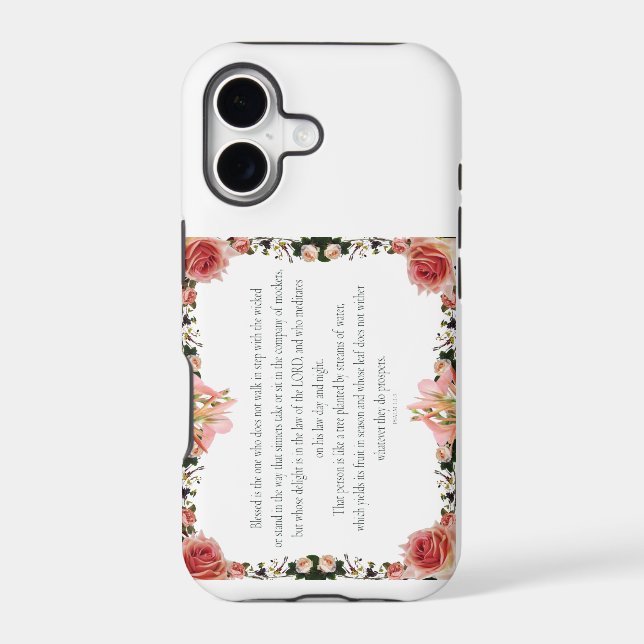 PSALM 1:1-3 Botanic Design, (Back)