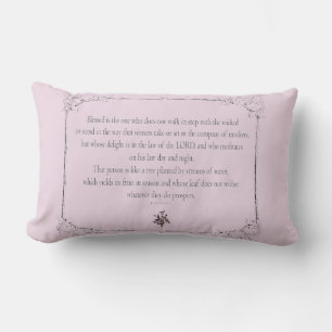 Psalm 1-1-3, Do Not Walk in Step with Sinners, Lumbar Pillow