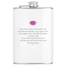 PSALM 1:1-3 with Purple Flower