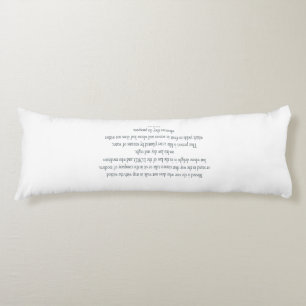 Psalm 1, does not walk in step with the wicked body pillow