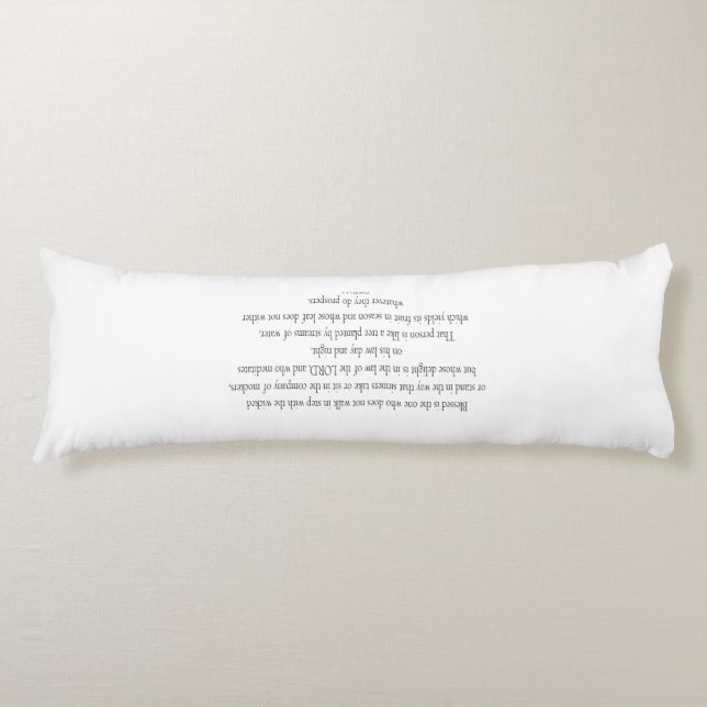Psalm 1, does not walk in step with the wicked body pillow (Front)