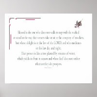 PSALM 1, does not walk in step with the wicked