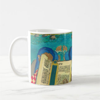 Psalm 1 in Hebrew Bible Jewish Christian Paintings Coffee Mug