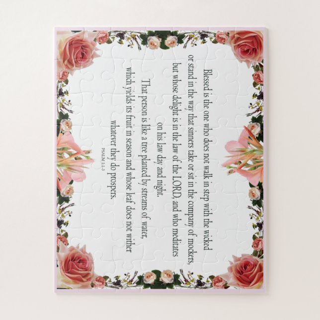 Psalm 1, Law day and Night, Yields its Fruit, Jigsaw Puzzle (Vertical)