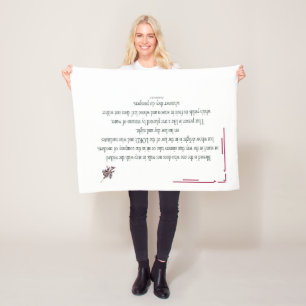 Psalm 1 Scripture Art Path of the Righteous Fleece Blanket