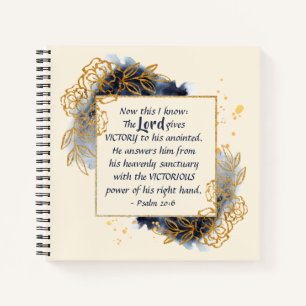 Psalm 20:6 The Lord gives VICTORY to His Anointed Notebook