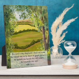 Psalm 23:1-3  plaque