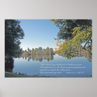 Psalm 23:1-3 Scripture Print