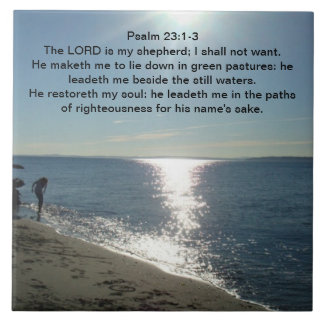 Psalm 23:1-3 tile