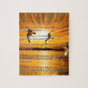 Psalm 23:1-6 The Lord Is My Shepard Jigsaw Puzzle