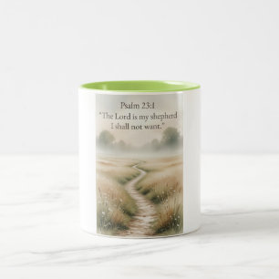 Psalm 23:1 Bible Verse Christian Coffee Mug