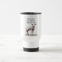 Psalm 23:1 Christian Lamb Travel Mug