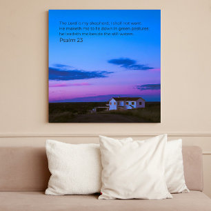 Psalm 23:1 KJV décoration murale – Affiche d'écrit