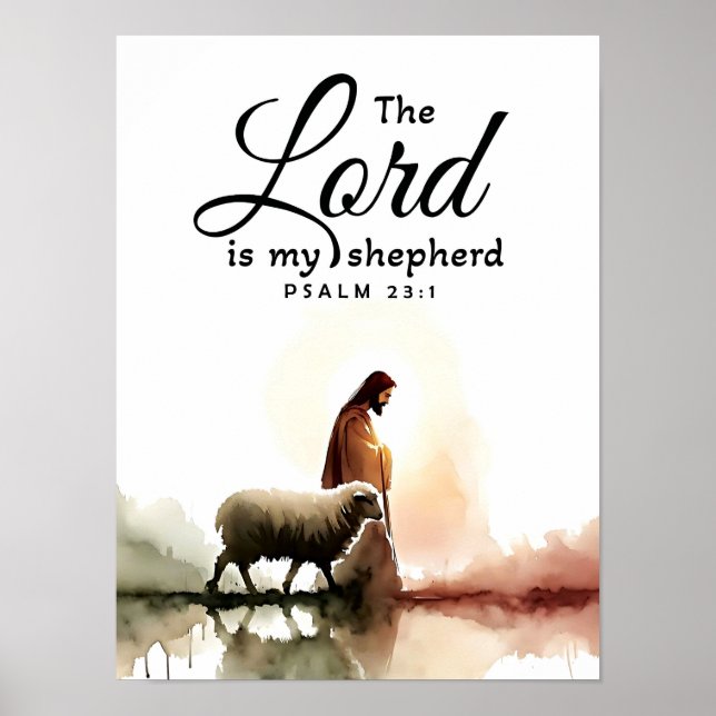 Psalm 23:1 poster (Front)