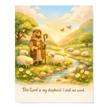 Psalm 23:1 Scripture Poster, The Lord IsMyShepherd