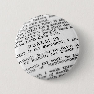 Psalm 23 2 inch round button