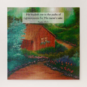 Psalm 23:3 jigsaw puzzle