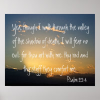 Psalm 23:4 bible verse for protection