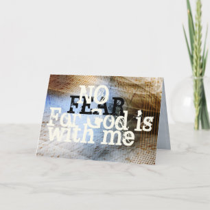 Psalm 23:4 No Fear for God is with Me, Scripture Thank You Card
