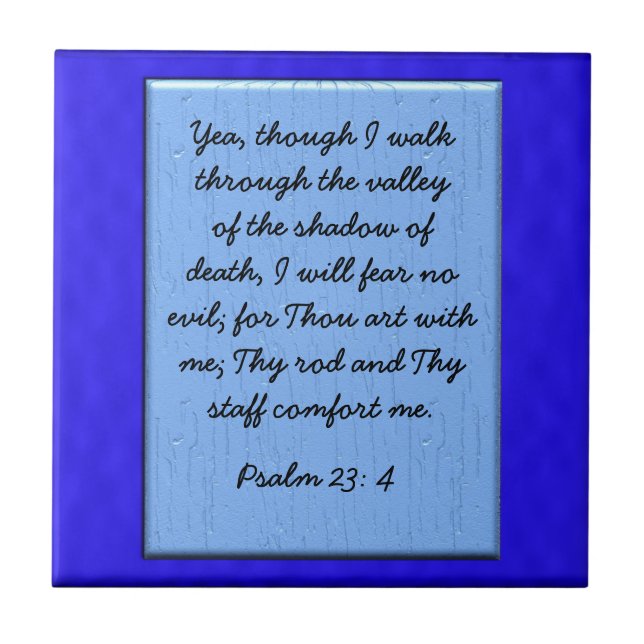 Psalm 23: 4 tile (Front)