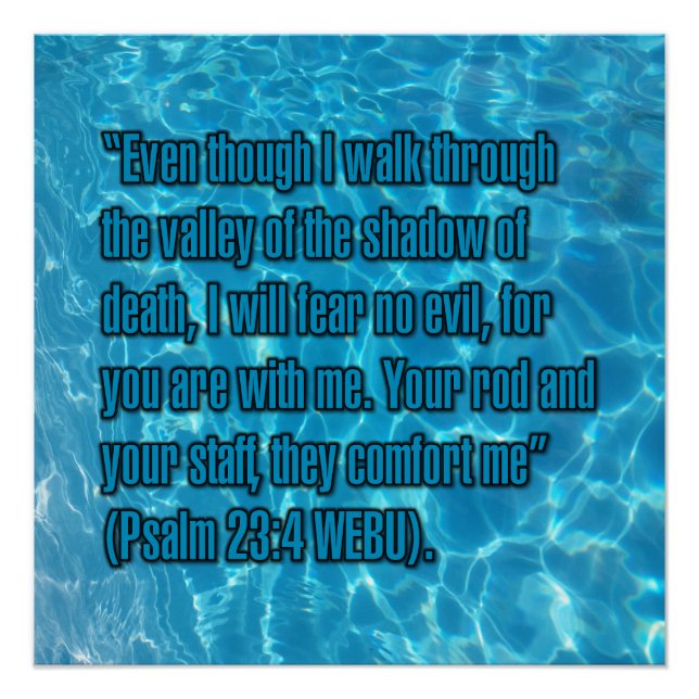 Psalm 23:4 WEBU Poster (Front)