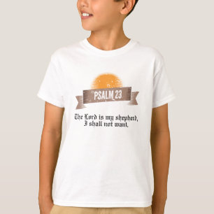 Psalm 23 Bible Quote T-Shirt