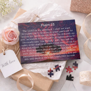 Psalm 23 Bible Verse Tree Jigsaw Puzzle