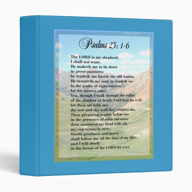 Psalm 23 Binder (Front/Spine)