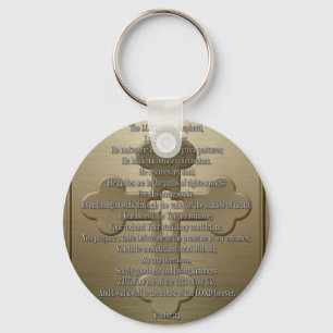 Psalm 23 - Bronze Keychain