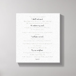 psalm 23 canvas wall art, scripture wall art