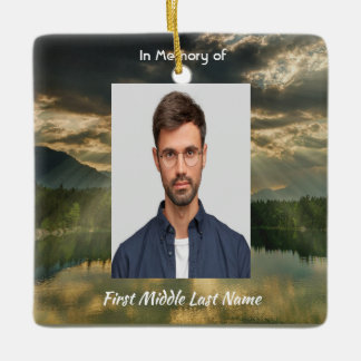 Psalm 23 Celebration of Life Service  Ceramic Ornament