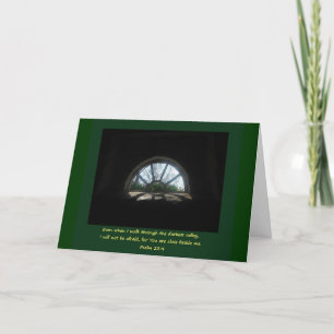 Psalm 23; Difficult time Card