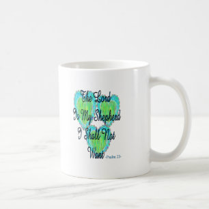 Psalm 23 hearts coffee mug