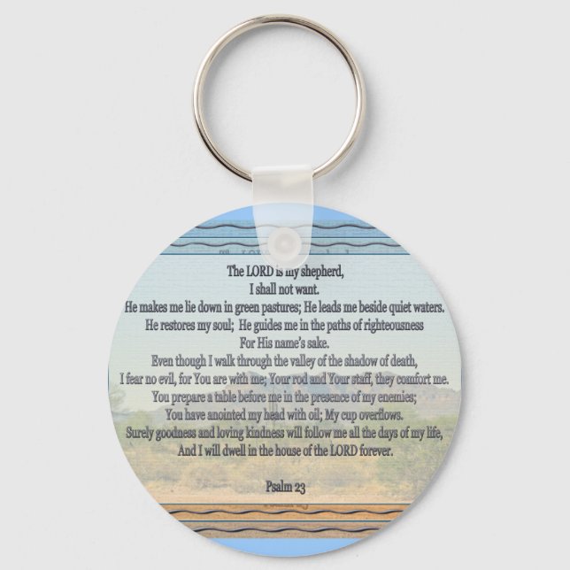 Psalm 23 keychain (Front)