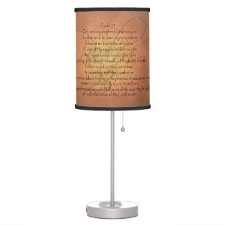 Psalm 23 KJV Christian Bible Verse Table Lamp