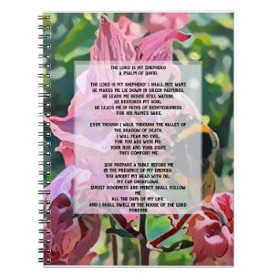 Psalm 23 Minimalist Christian Design Notebook