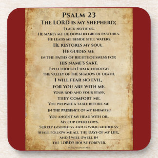 Psalm 23 { NHEB version.} Coaster