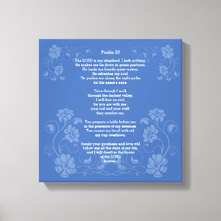 Psalm 23 NIV, Canvas Print