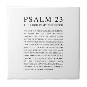 Psalm 23 NKJV Bible The Lord is My Shepherd Tile
