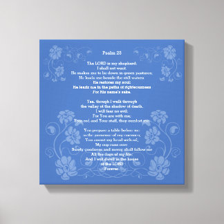 Psalm 23 NKJV, Canvas Print