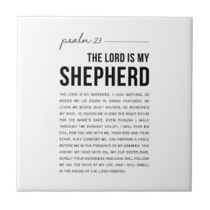 Psalm 23 NKJV The Lord is My Shepherd Tile