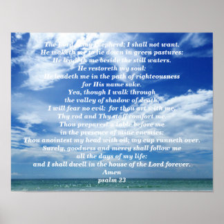 PSALM 23 POSTER