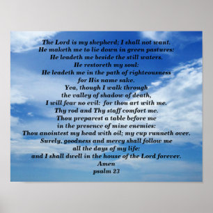PSALM 23 POSTER