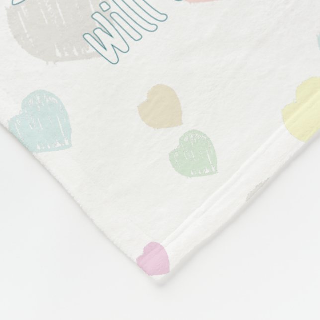 Psalm 23 Scripture Inspired Fleece Blanket (Corner)