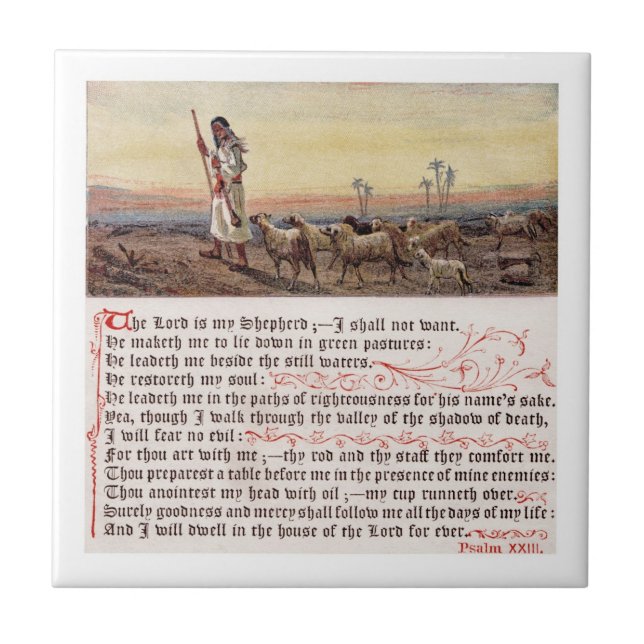Psalm 23 SQ Tile (Front)
