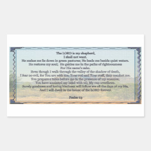 Psalm 23 sticker