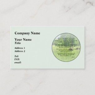 Psalm 23 The Lord Is My Shepherd Business Card